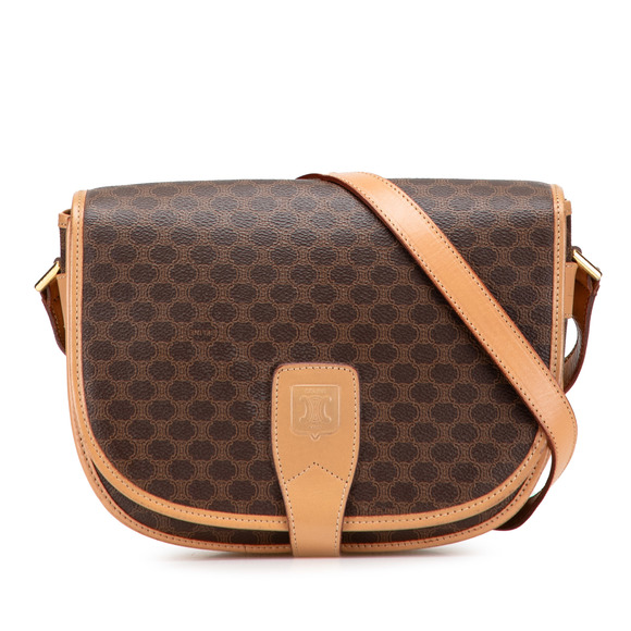 Pre-Loved Celine Macadam Coated Canvas Crossbody - Picture 1 of 10
